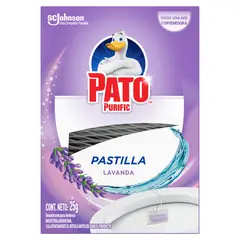 PATO PURIFIC - Pastilla Adhesiva Inodoro Pato Purific Lavanda 24.6 g