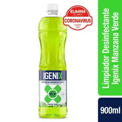 IGENIX - Limpiador Desinfectante Aroma Manza Verde Igenix 900 ml