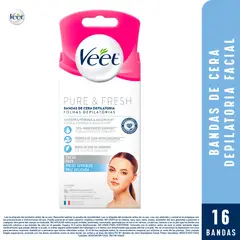 VEET - Bandas Depilatorias Facial Veet 16 Un