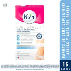 VEET - Bandas Depilatorias Axila y Bikini Veet 16 Un