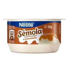 NESTLE - Postre Sémola con Leche y Salsa de Caramelo 130 g