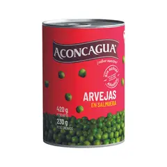 ACONCAGUA - Conserva Arvejas Aconcagua Sin Azúcar 420 g