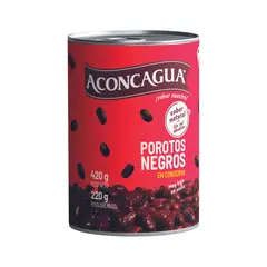 ACONCAGUA - Conserva Porotos Negros Aconcagua Sin Sal 420 g