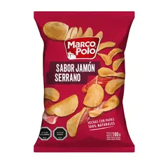 MARCO POLO - Papas Fritas Sabor Jamón Serrano Marco Polo 180 g