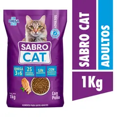 SABROCAT - Alimento para Gatos Adulto Sabor Pollo Sabrocat 1 Kg