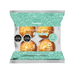 BUENAS MIGAS - Magdalenas Veganas 4 Un 190 g
