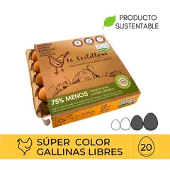LA CASTELLANA - Huevos de Color Gallina Libre 20 Un