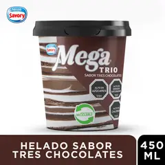MEGA - HELADO CHOCOLATE TRIO MEGA 450 ML
