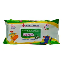SIMONDS - Toallitas Húmedas Simonds Aloe 60 Un