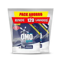 OMO - Pack Detergente Líquido Concentrado 2 x 3 L