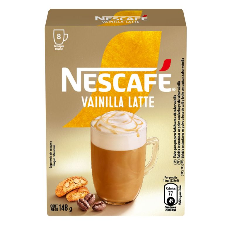 Cafe Instantaneo Sabor Vainilla Latte Nescafe 8 Un