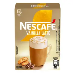 NESCAFE - Café Instantáneo Sabor Vainilla Latte Nescafe 8 Un