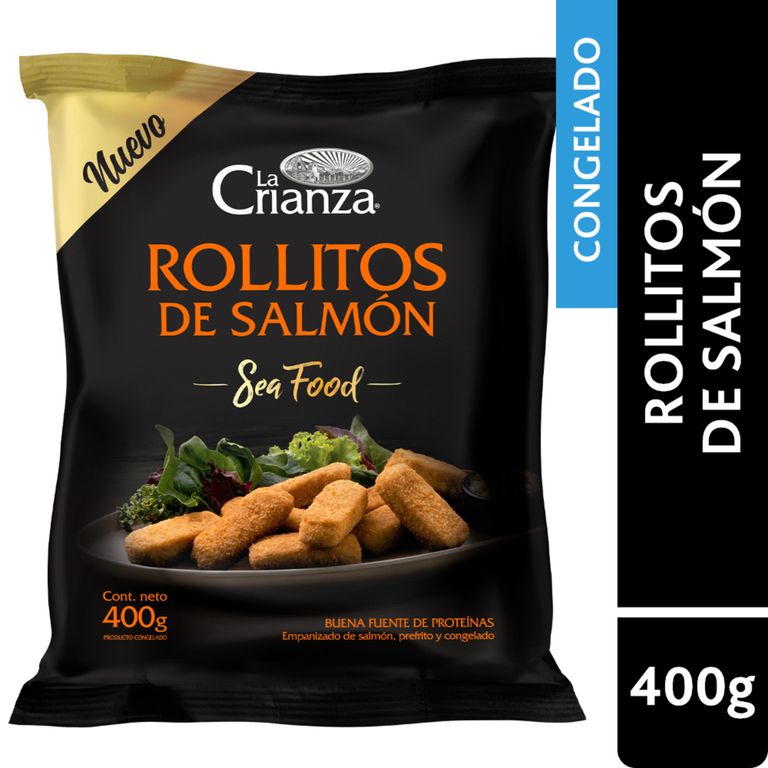 Rollitos de Salmón Empanizados Congelados La Crianza 400 g - Tottus - $4.490