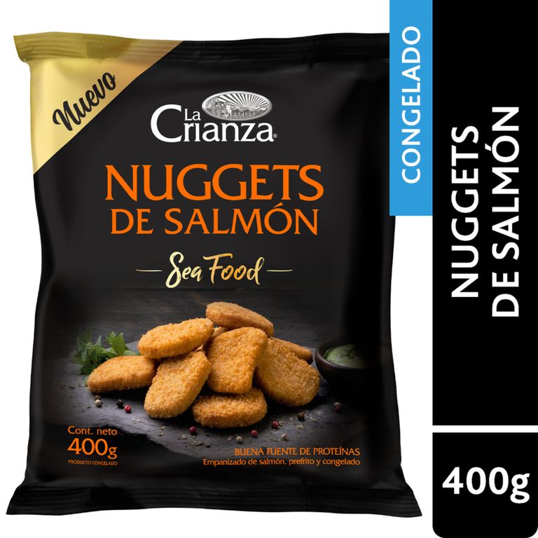 Nuggets de Salmón Empanizados Congelados La Crianza 400 g - Tottus - $4.490