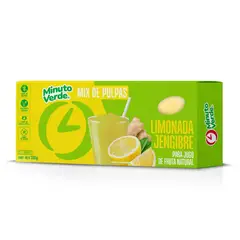 MINUTO VERDE - Pulpa Limonada y Jengibre Congelada 335 g