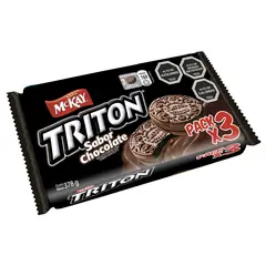 TRITON - GALLETA TRIPACK CHOC TRITON 126 GR
