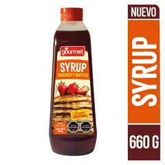 GOURMET - Jarabe Syrup Sabor Maple Pancakes y Waffles 660 g
