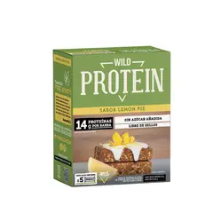 WILD PROTEIN - Barras de Proteína Sabor Pie Limón Wild Protein 5 x 45 g