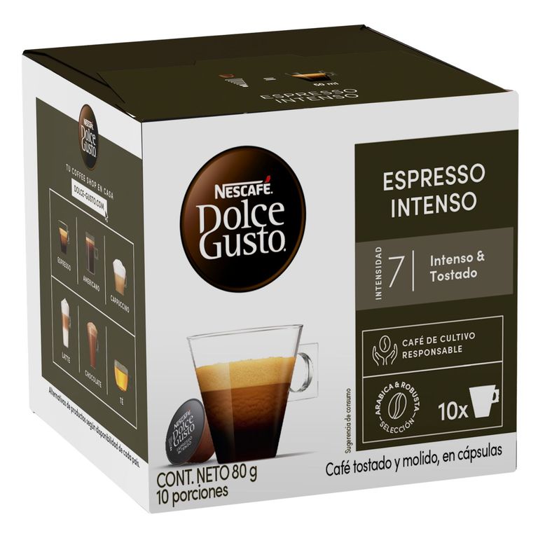 Capsulas de Cafe Dolce Gusto Espresso Intenso 10 Un