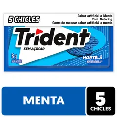 TRIDENT - Chicle Sabor Menta 8 g
