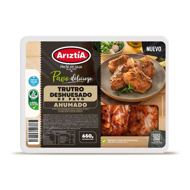 Trutro Deshuesado de Pavo Sabor Ahumado Ariztia 650 g - Tottus - $5.550