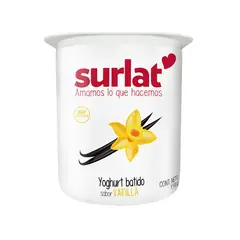 SURLAT - Yoghurt Batido Sabor Vainilla 110 g