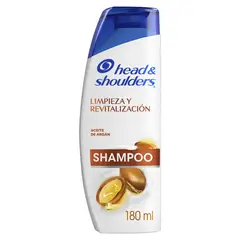 HEAD AND SHOULDERS - Shampoo Limpieza y Revitalización Head & Shoulders 180 ml