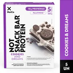 NOTSNACK BAR - Barra de Proteína NotSnack Bar Cookies & Dreams 5 x 45g
