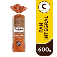 CASTAÑO - Pan de Molde Integral con Prebióticos Castaño 600 g