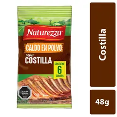 NATUREZZA - Caldo en Polvo Sabor Costilla Naturezza 48 g