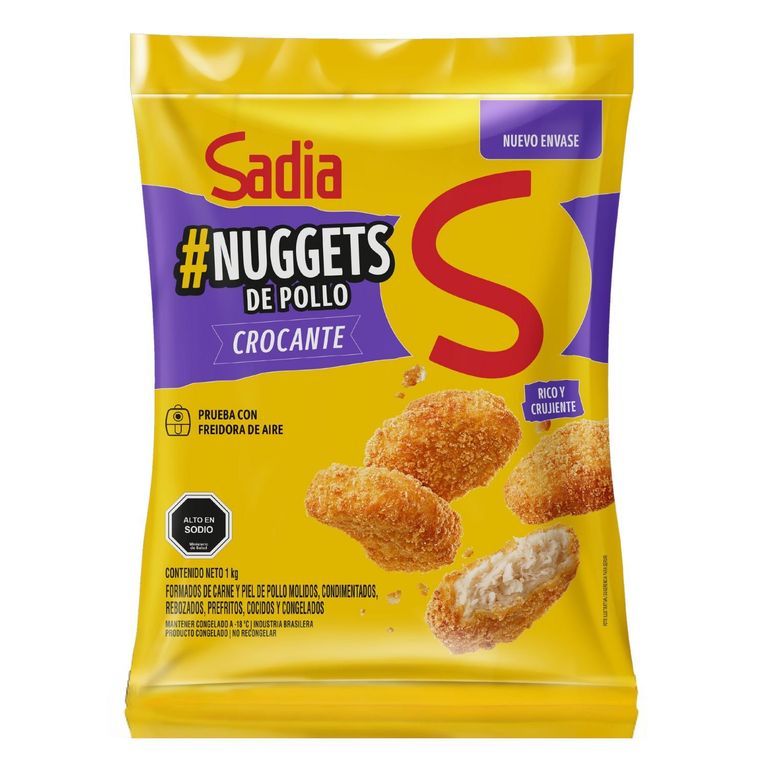 Nuggets de Pollo Crocante Congelados Sadia 1 Kg - Tottus - $6.990
