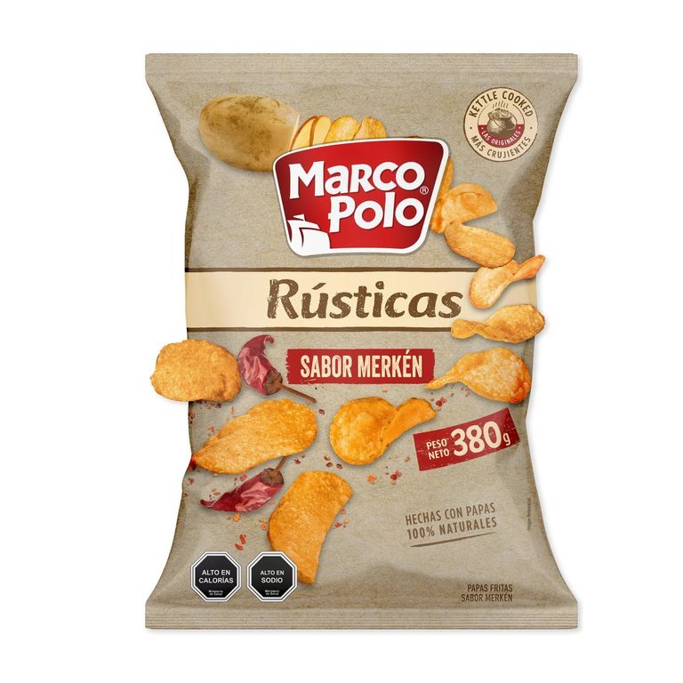 Papas Fritas Rusticas Sabor Merken XL Marco Polo 380 g