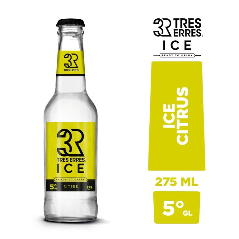 Cóctel Ice Citrus Ready To Drink Tres Erres 5° 275 ml