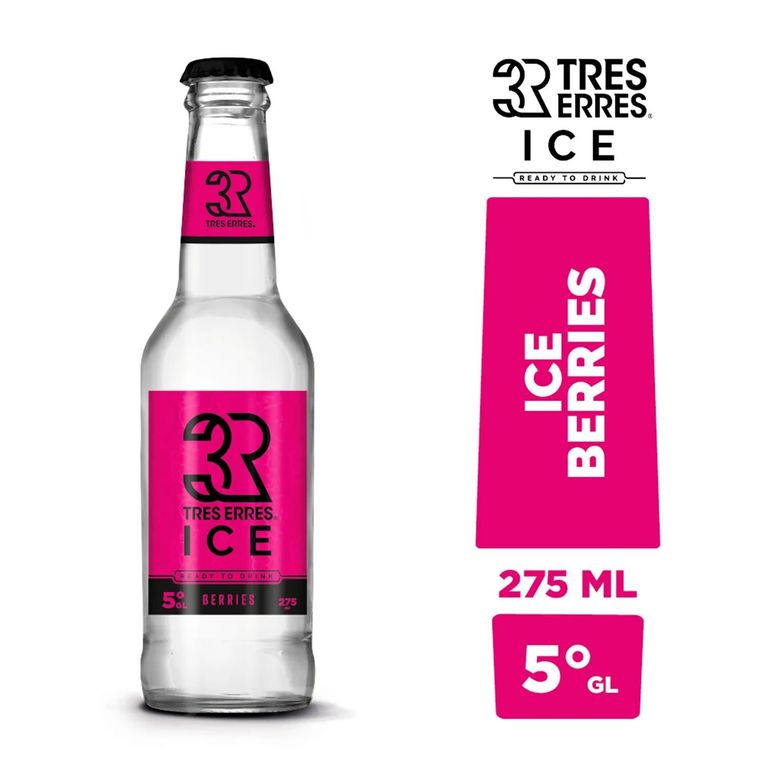 Cóctel Ice Berries Ready To Drink Tres Erres 5° 275 ml