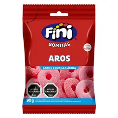 FINI - Gomitas Aro Sabor Frutilla Ácida 90 g