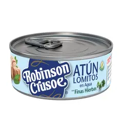 ROBINSON CRUSOE - Atún Lomitos en Agua Finas Hierbas Robinson Crusoe 190 g