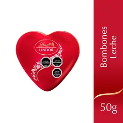 LINDOR - Bombones de Chocolate con Leche Corazón Lindt 50 g