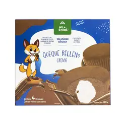 NUTRISA - Queque Relleno Crema No + Sellos Nutrisa 4 x 30 g