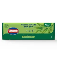 VIRUTEX - Traperos Húmedos Virutex Pureza Herbal 10 Un
