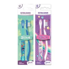 GELATTI - Set 2 Cepillos Dentales Extra Suave Stitch y Unicornio Gelatti
