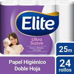ELITE - Papel Higiénico Ultra Suave 24 x 25 mts