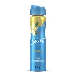 SECRET - Antitranspirante en Spray Aroma Vainilla Secret 93 g