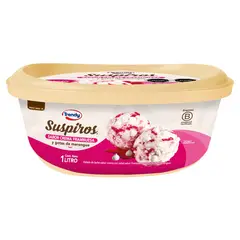 TRENDY - Helado de Leche Suspiros Sabor Crema Frambuesa Cassata Trendy 1 Lt