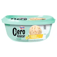 TRENDY - Helado de Leche Sabor Vainilla 0% Azúcar Cassata Trendy 1 Lt