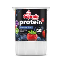 SOPROLE - Yoghurt Proteín Trozos de Arándanos y Frutilla 155 g