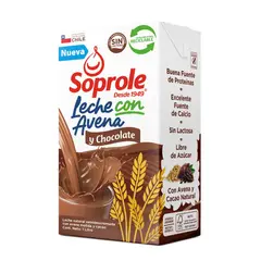 SOPROLE - Leche Semidescremada con Avena y Chocolate Soprole 1 L