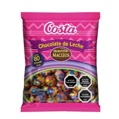 COSTA - Huevitos de Chocolate con Leche Macizos Bolsa Costa 384 g