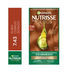 NUTRISSE - Tintura Nutrisse Oleos 7.43 Rubio Cobrizo Dorado 160 g