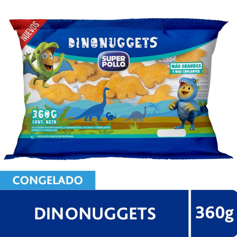 Dino Nuggets Congelados Super Pollo 360 g - Tottus - $1.690