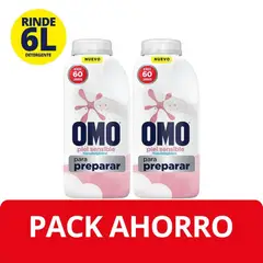OMO - Pack Detergente Líquido Omo para Diluir Piel Sensible 2 x 500 ml